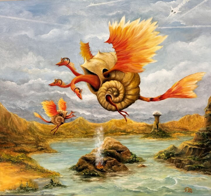 Gregory Pyra Piro Painting 583642 Magical Realism Fantasy 绘画, 23.6x24.8 in