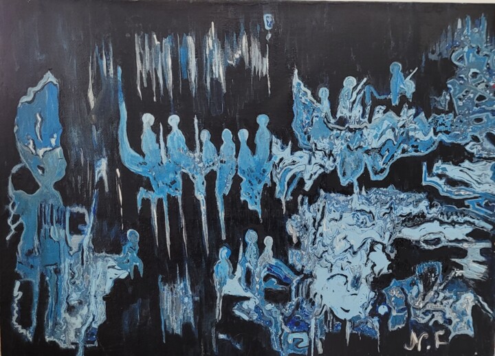 In the night 绘画, 10x14 in