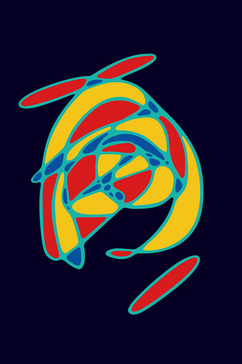 "Énergie Entrelacée" başlıklı Dijital Sanat Yahya Ahssaini tarafından, Orijinal sanat, Dijital Resim