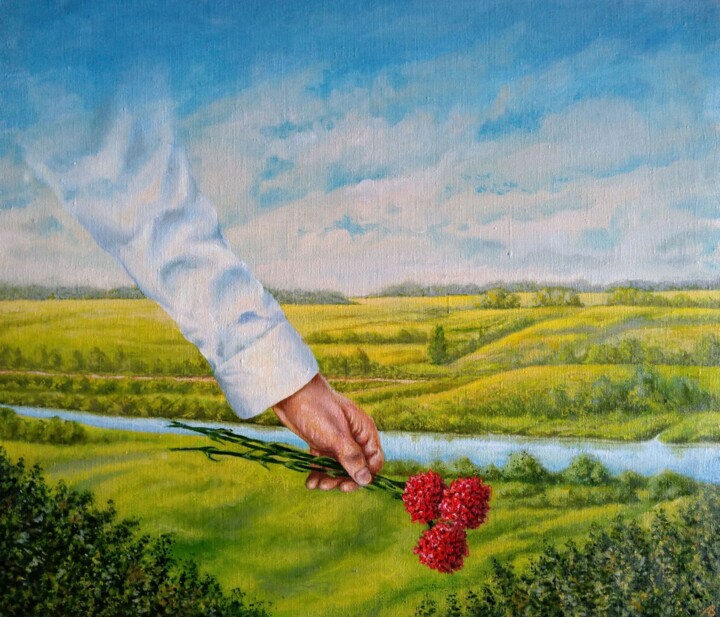Adagio Albinoni / Адажио Альбинони 绘画, 23.6x27.6 in