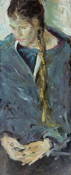 「Adeline」というタイトルの絵画 Zakhar Shevchukによって, オリジナルのアートワーク, オイル