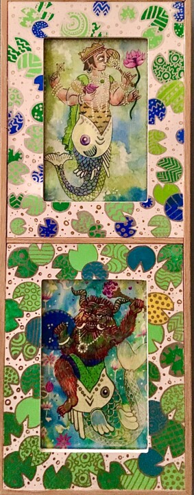 绘画,  5.5x2.4 in 