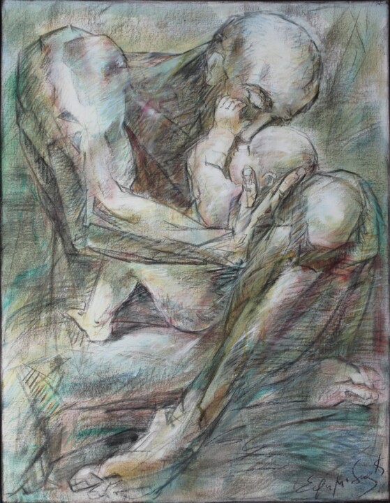 paternity 绘画, 35.4x27.6 in