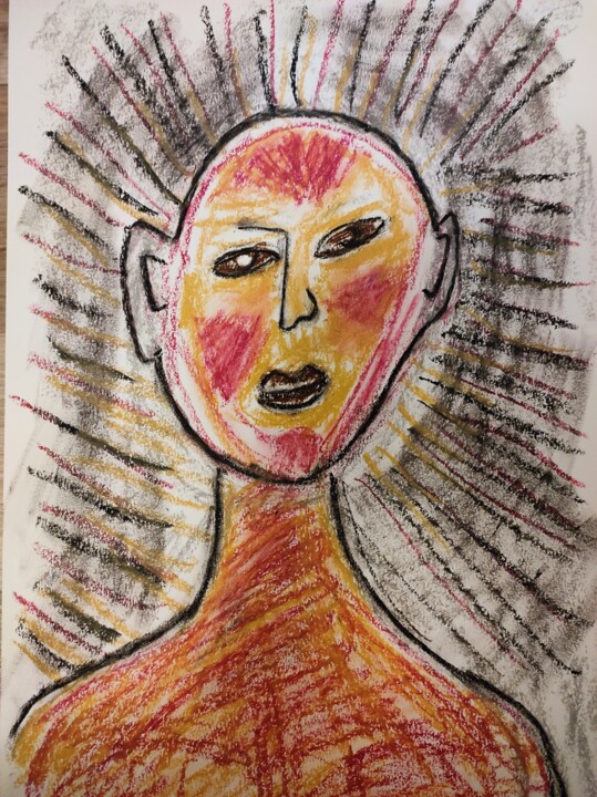 Portrait brouillé 图画, 16.5x11.7 in