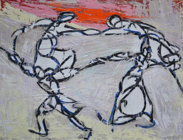 Archaic Dance 绘画, 39.4x51.2 in
