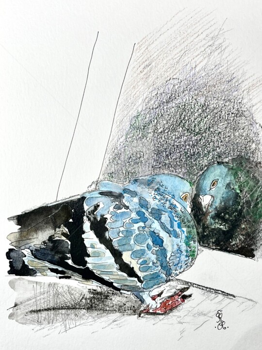 Gaston, 3 (original)(Martinsville, Southern Virginia, USA) 绘画, 10x7 in