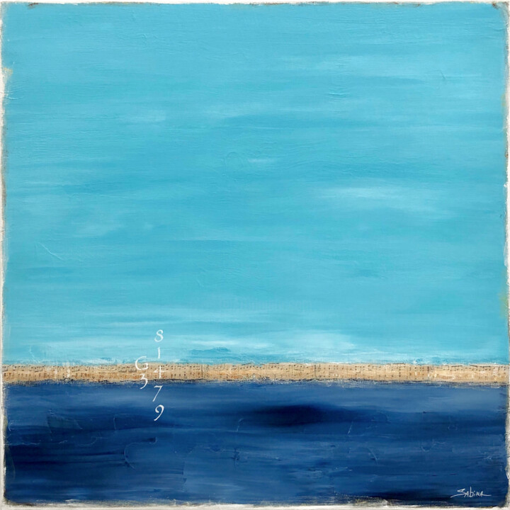 Schilderij getiteld "Daybreak" door Sabina D'Antonio, Origineel Kunstwerk, Acryl Gemonteerd op Frame voor houten brancard