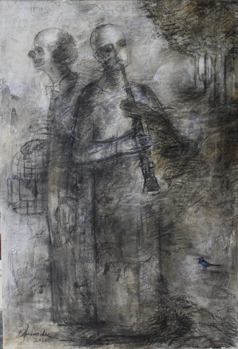 Melody for two 絵画, 35.8x24.4 in