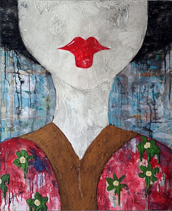 SERIE GEISHA 00085 绘画, 48x39.4 in