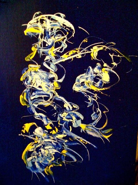 Peinture intitulée "aiglechat" par Delphine Bernard, Œuvre d'art originale, Huile