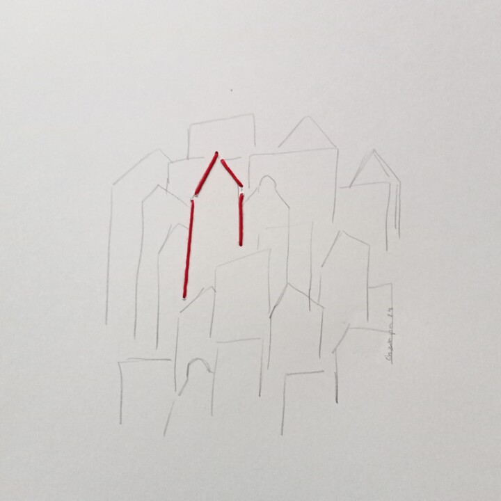 Ligne Prague3 图画, 9.5x9.5 in