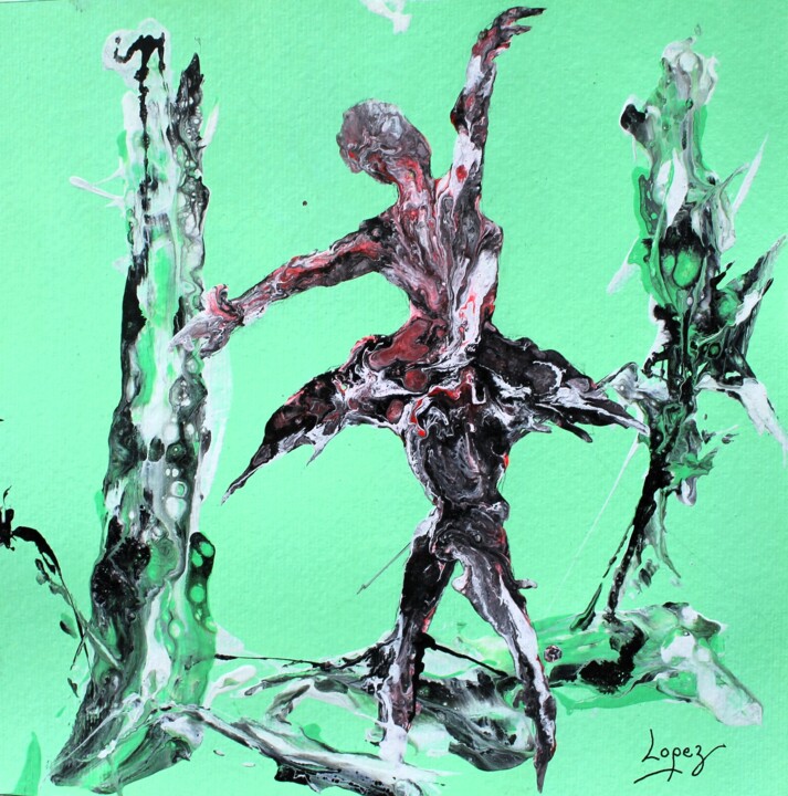1611 danseuse étoile Ζωγραφική, 9,8x9,8 in