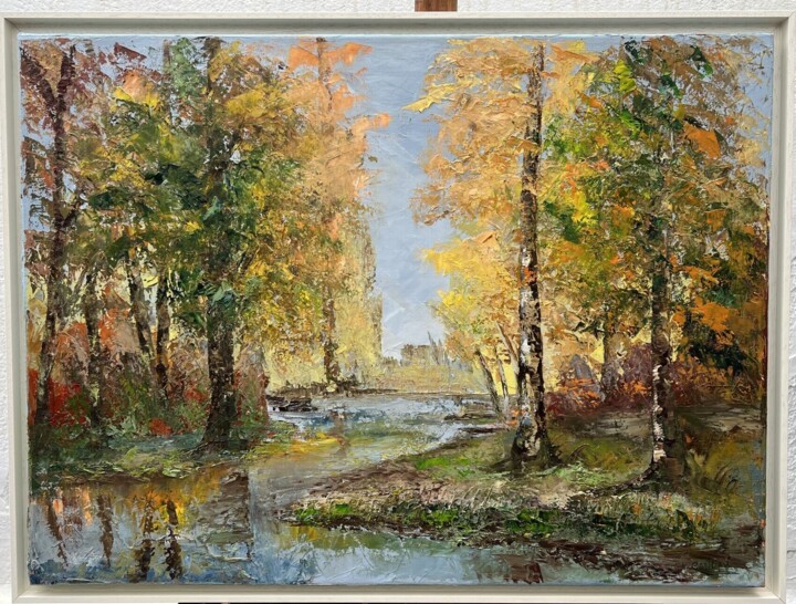 Estanque Dorado 绘画, 23.6x32.3 in