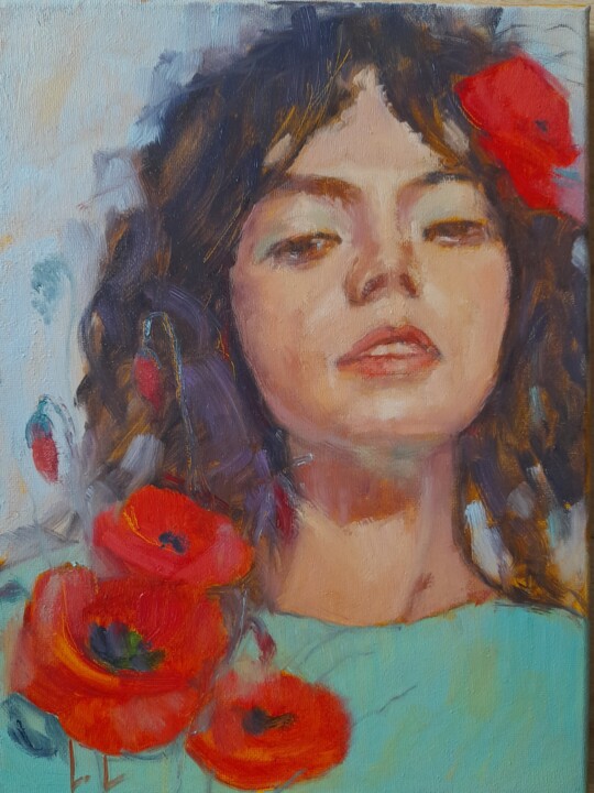 Time to bloom 绘画, 11.8x9.5 in