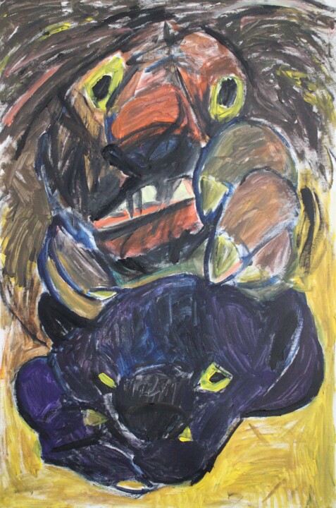 绘画,  55.9x36.2 in 