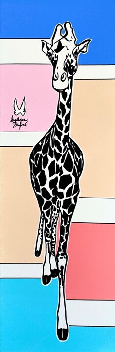 Baby Girafe 绘画, 35.4x11.8 in