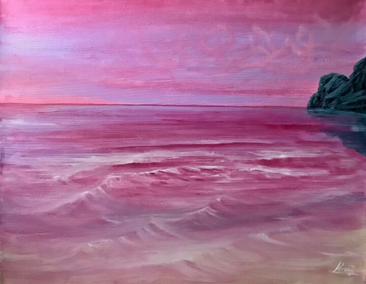 "Seascape 900" başlıklı Tablo Alicia Lopez tarafından, Orijinal sanat, Petrol