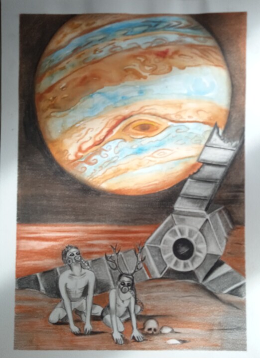 Le crépuscule de Darwin 3 图画, 19.7x15.8 in
