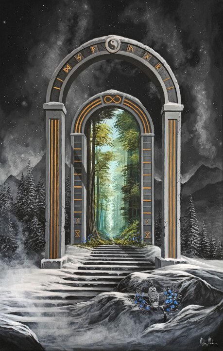 Sowilo 绘画, 43.3x27.6 in