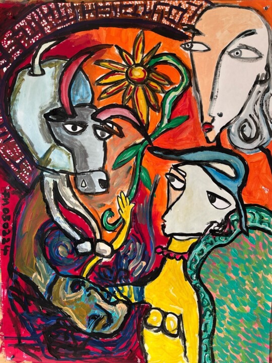 La Corrida 绘画, 39.4x29.1 in