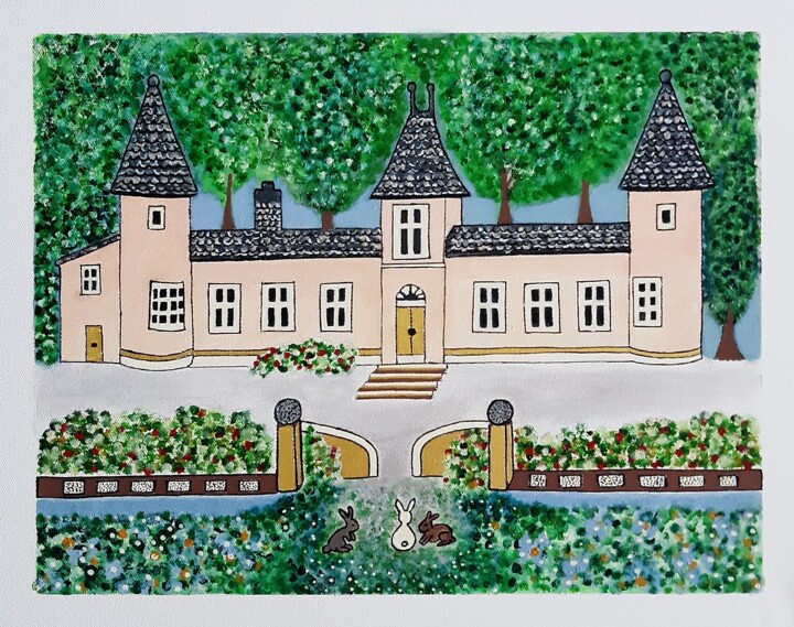 Château Lescombes revisité Tablo, 13x16,1 in