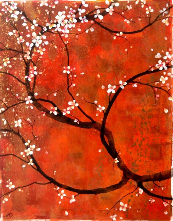 "Kogane no Ame" Картина, 36,2x28,7 in