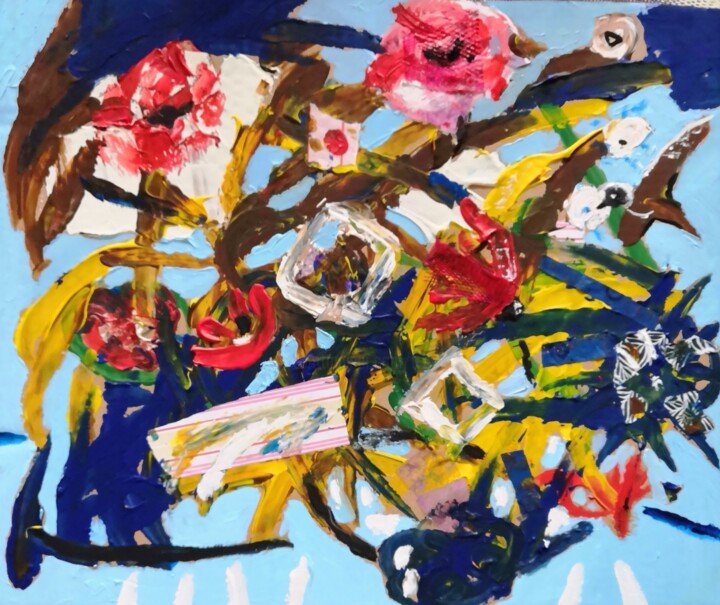 Peinture intitulée "Moi, je fais ma part" par Frédérique Girin, Œuvre d'art originale, Acrylique Monté sur Châssis en bois