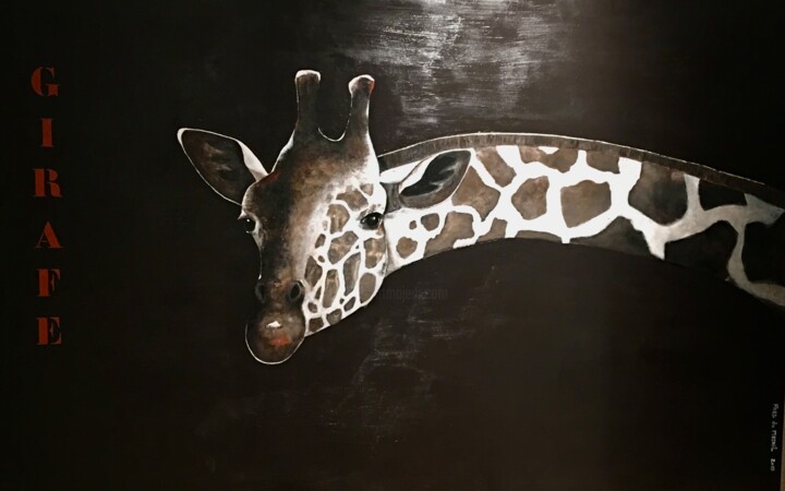 Girafe 2 绘画, 51.2x78.7 in