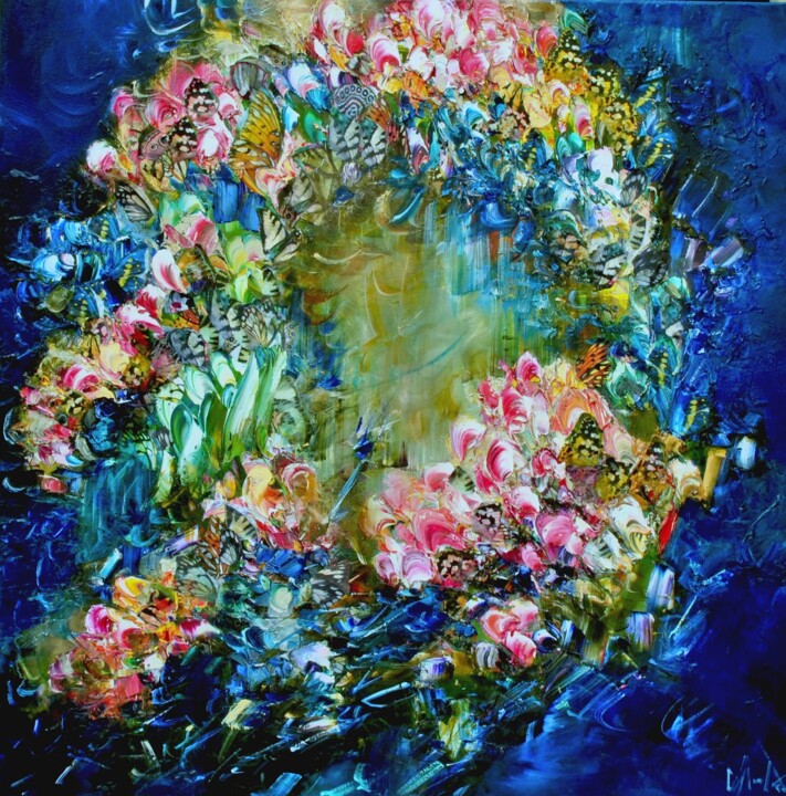 Wonderland 绘画, 39.4x39.4 in