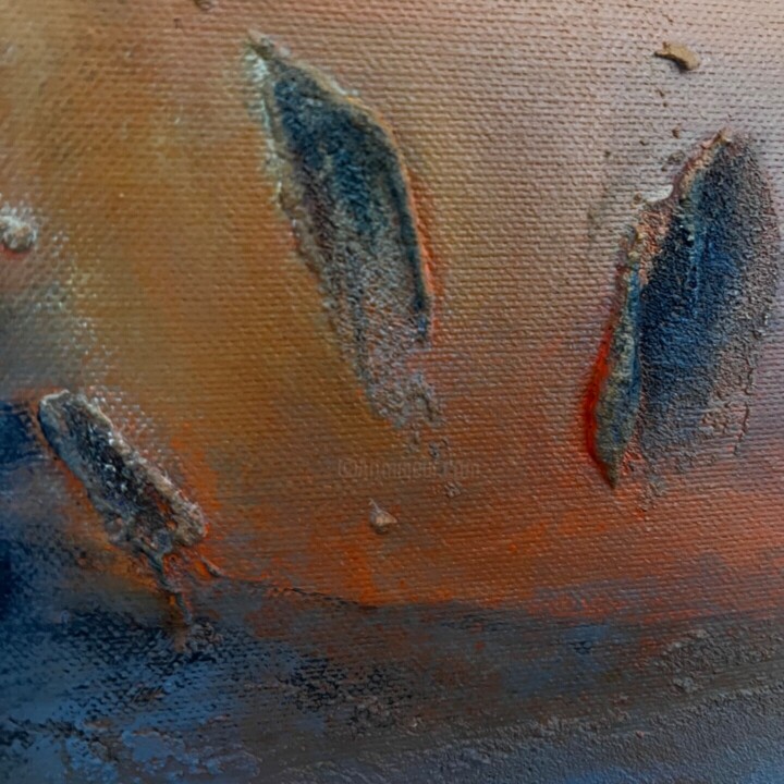 Het oppervlak of de textuur van het kunstwerk