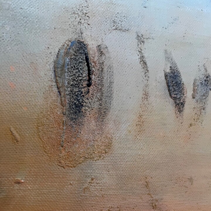 Het oppervlak of de textuur van het kunstwerk