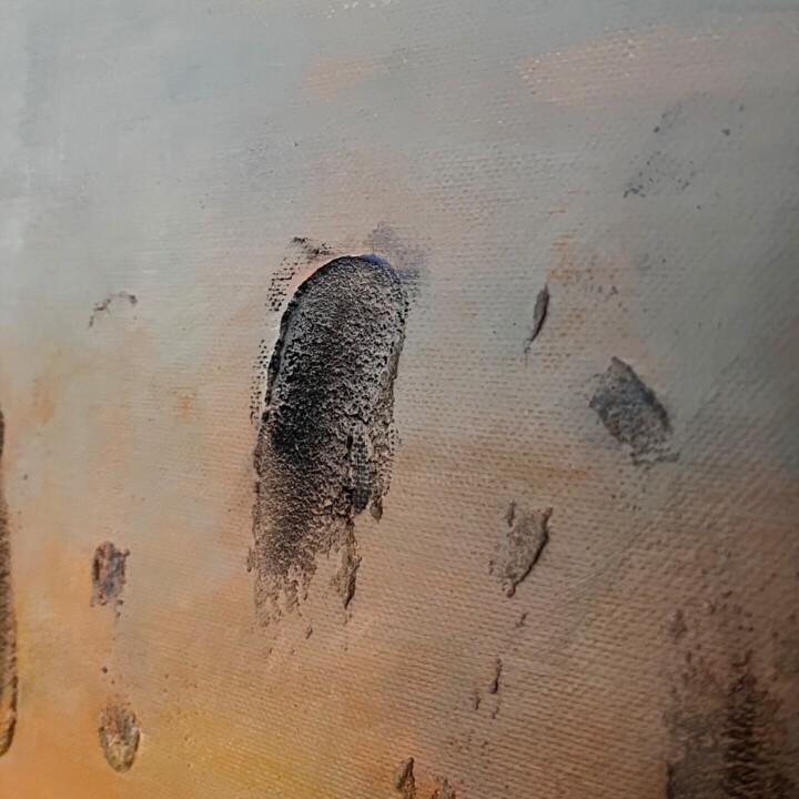 Het oppervlak of de textuur van het kunstwerk