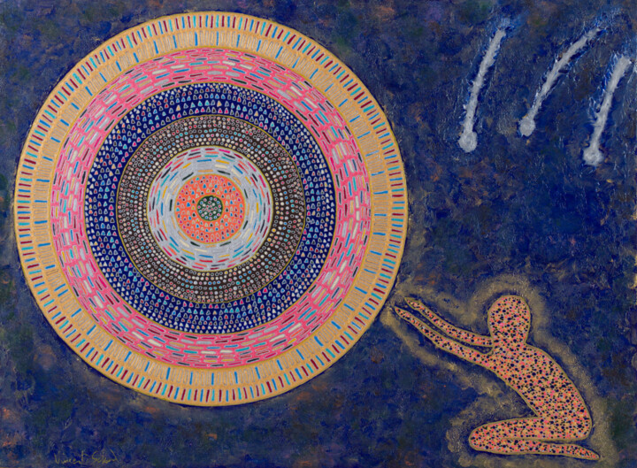 Hosanna 绘画, 12.6x16.9 in