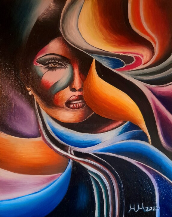 Pogled ispod maske 绘画, 19.7x15.8 in
