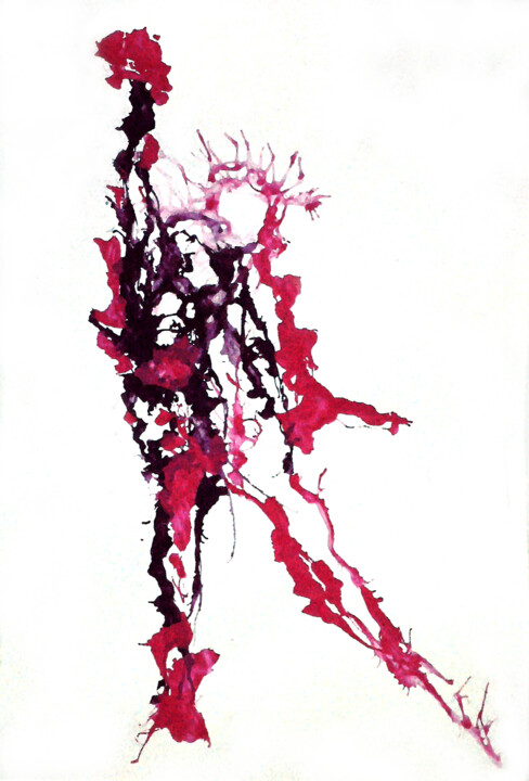 Digitale Kunst mit dem Titel "Rosenkavalier" von Johann Sidlo, Original-Kunstwerk, Acryl