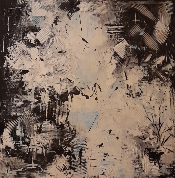 "Gouttes et Taches g…" başlıklı Tablo Jean-Pierre Duquaire tarafından, Orijinal sanat, Akrilik Ahşap Sedye çerçevesi üzerine…