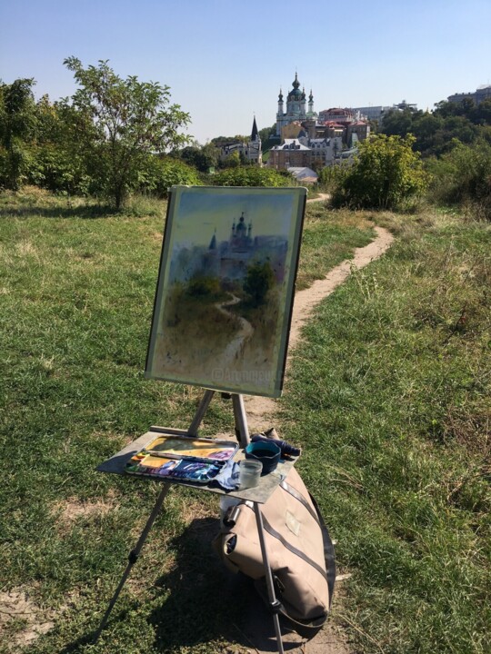 Steps of the making of the work