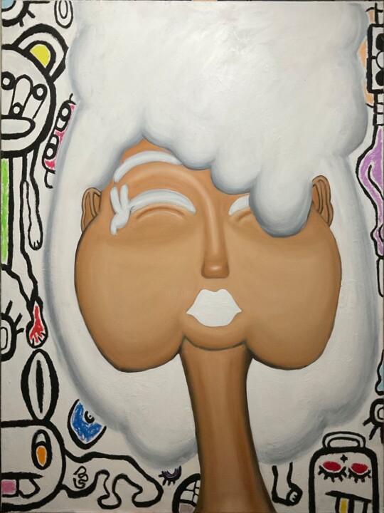 Blanche neige 绘画, 39.4x31.5 in