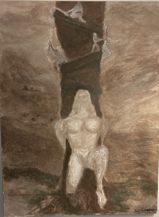 Angels 绘画, 31.5x23.6 in