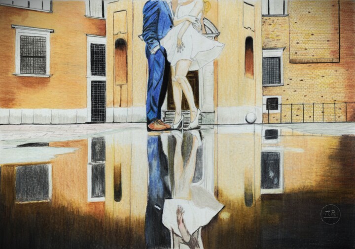 Dancing in the rain 图画, 11x15.8 in