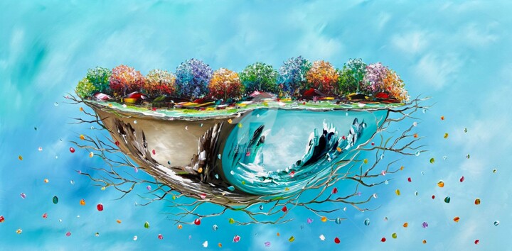 绘画,  27.6x55.1 in 