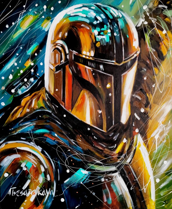 Mandalorian 绘画, 28.7x23.6 in