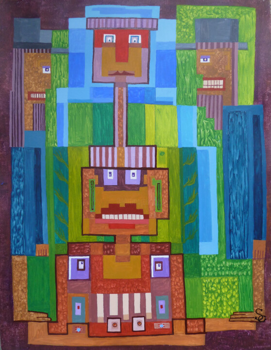 Big-Brother 绘画, 25.6x19.7 in