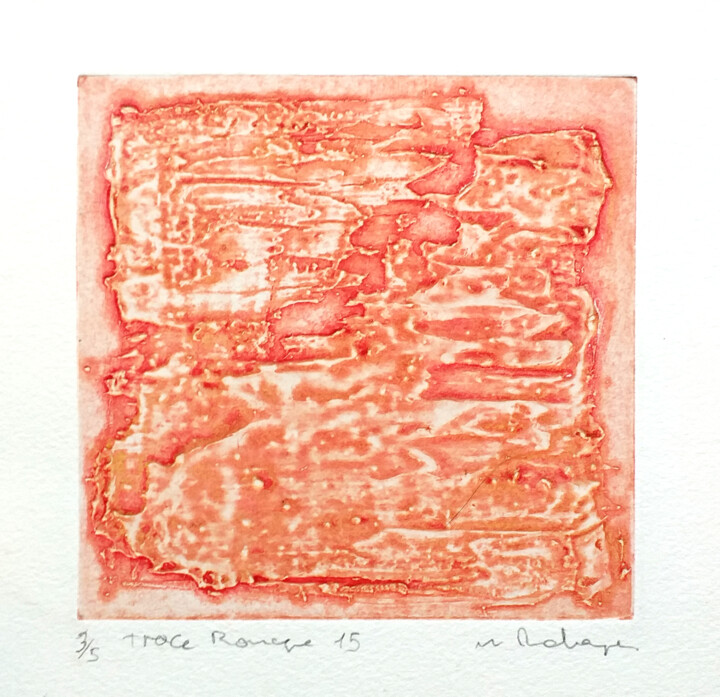Trace 15 r 印花与版画, 5.1x5.1 in