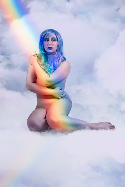 Photography titled "Rainbow" by Laurie Plaquet (La Photografolle), Original Artwork, Manipulated Photography Mounted on Alum…