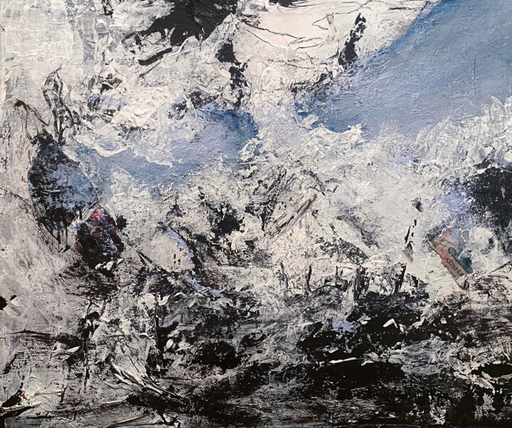 Peinture intitulée "Douceur tempétueuse" par Giovanni.D, Œuvre d'art originale, Acrylique