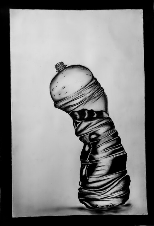 Drawing titled "Bottle" by Rohit Rohit, Original Artwork, Pencil
