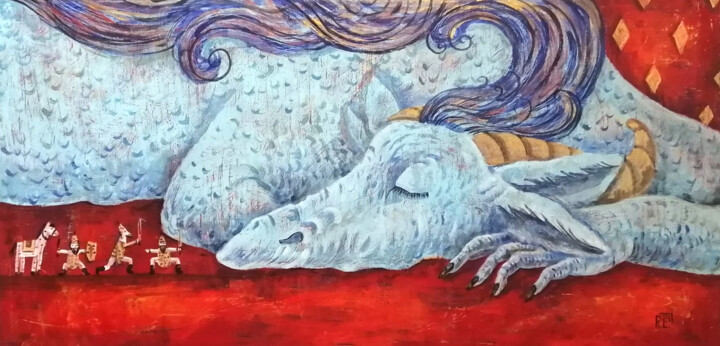 Year of the Dragon 绘画, 27.6x19.7 in