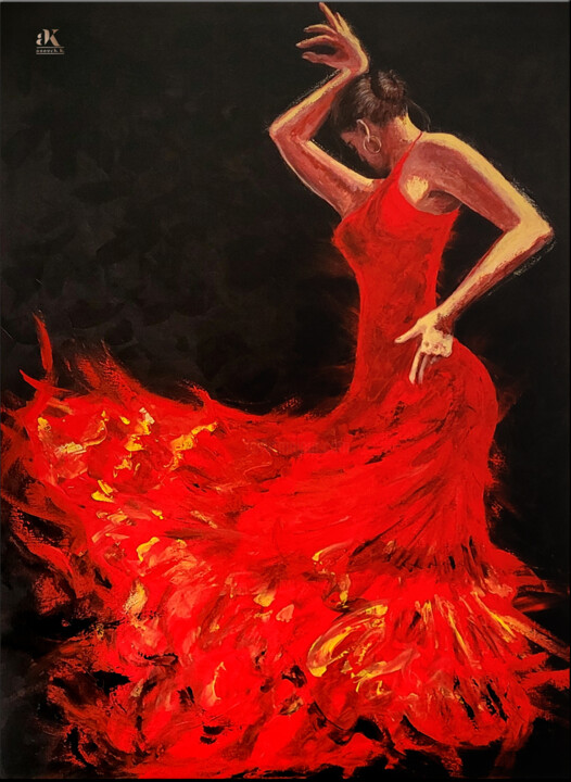 FEU DE L’ÂME, RÉVÉLATION 绘画, 51.2x35 in