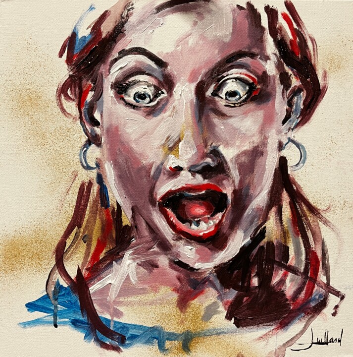 Serie de portraits 40x40 n°5 绘画, 15.8x15.8 in